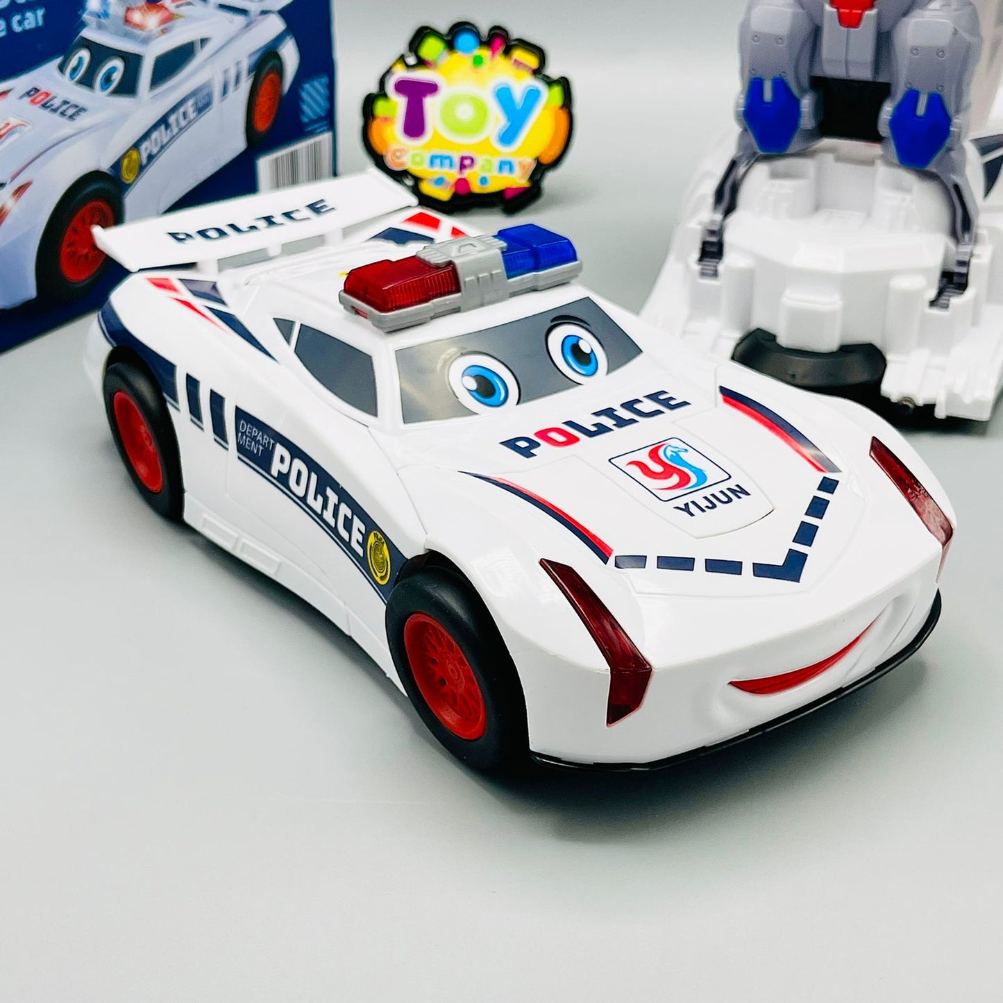 2-in-1 Robot Transformer Police Car