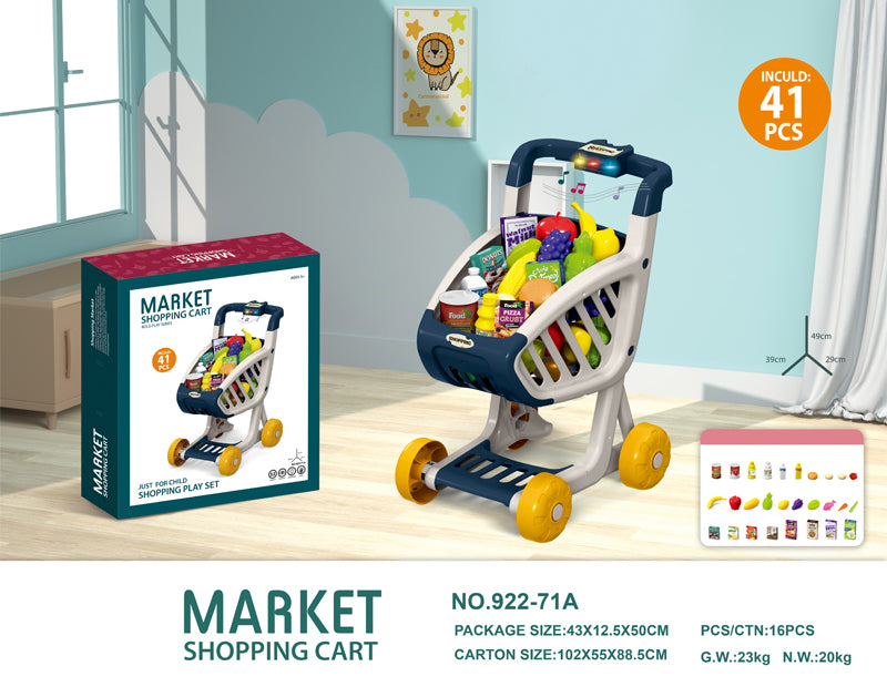 Shopping Trolley cart Play Set Toy