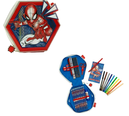 Disney Store Spider-Man Zip-Up Stationery Kit - 30 Pieces Kids School Learning