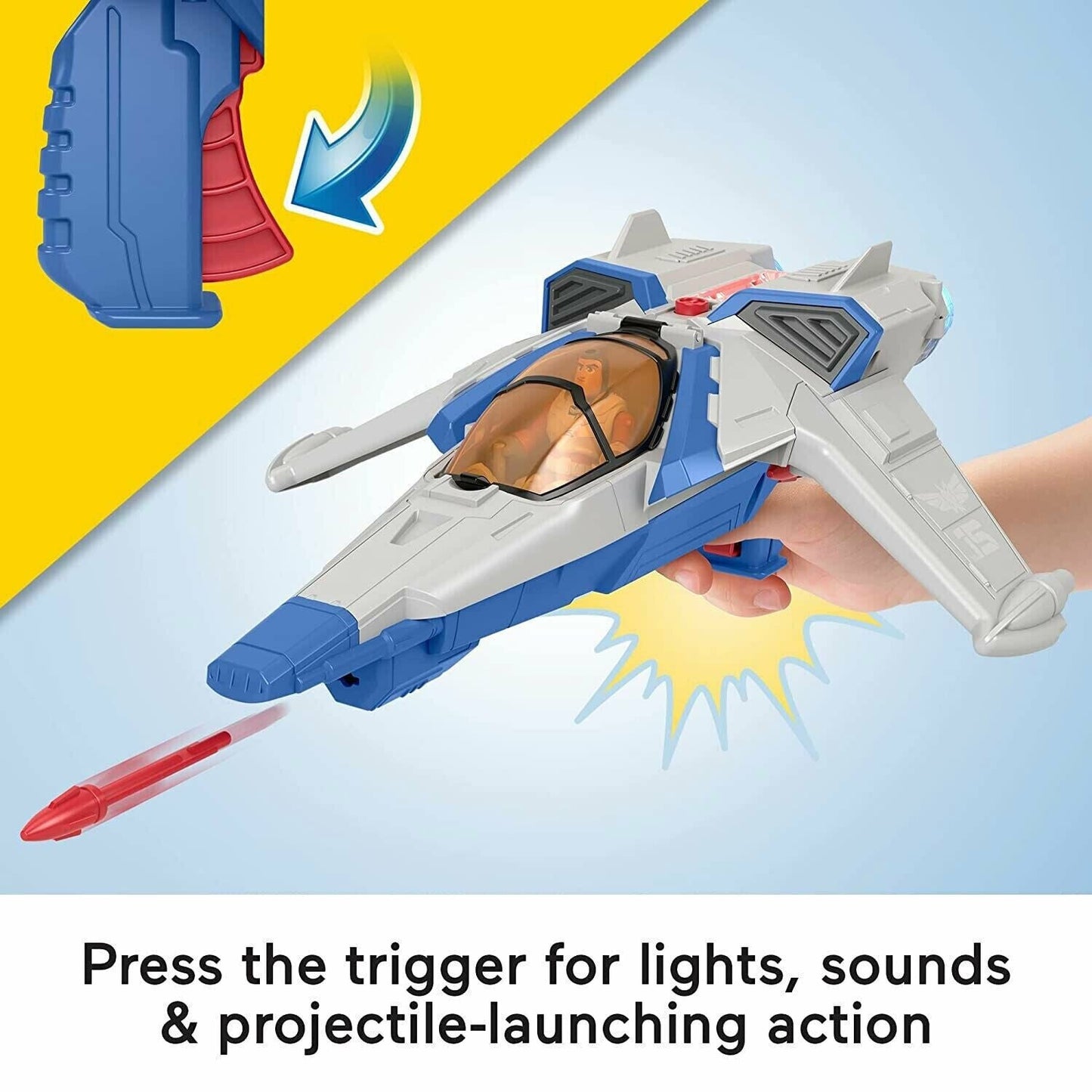 Imaginext Disney Pixar Lightyear: Lights & Sounds Xl-15 Spaceship & Figure Set