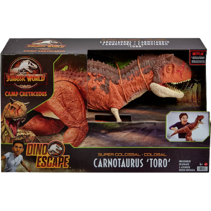 Jurassic World Super Colossal Carnotaurus Toro Dinosaur - 3 Feet Long